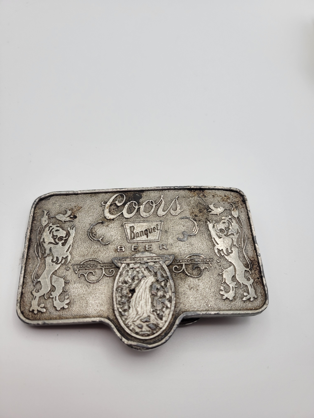 Coors Banquet Beer Belt Buckle Adolph Coors Co Made in the USA